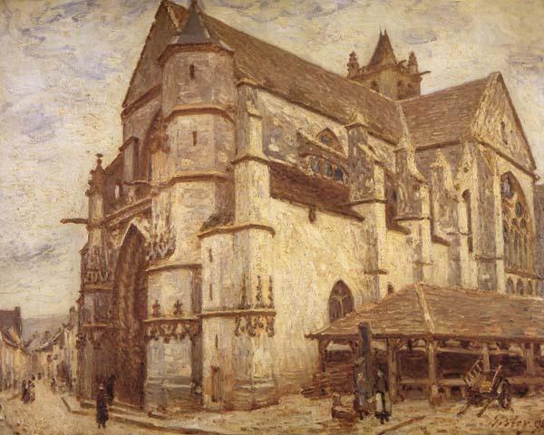 Alfred Sisley The Church at Moret-Icy Weather China oil painting art